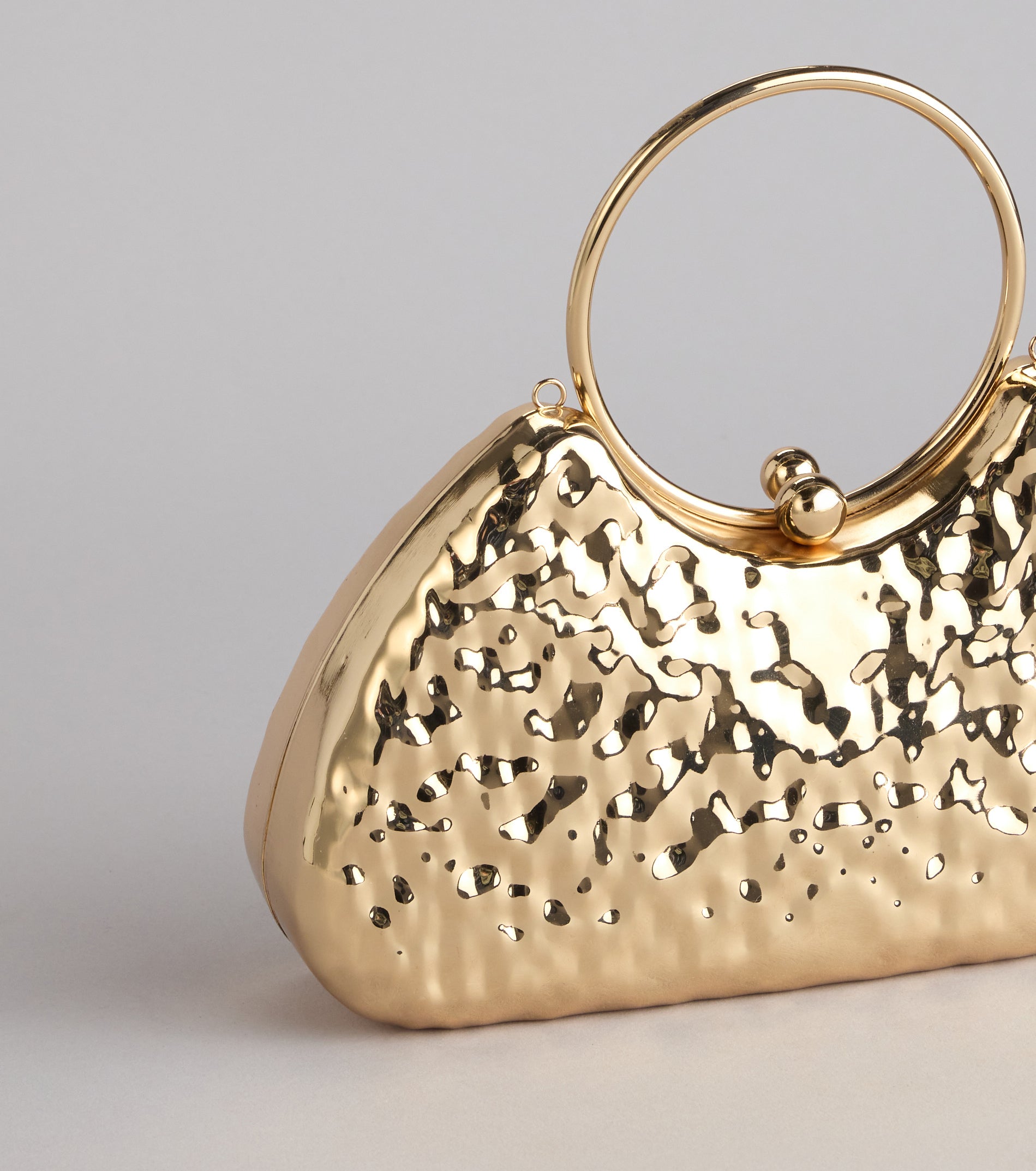 Party Plans Metallic Clutch Bag