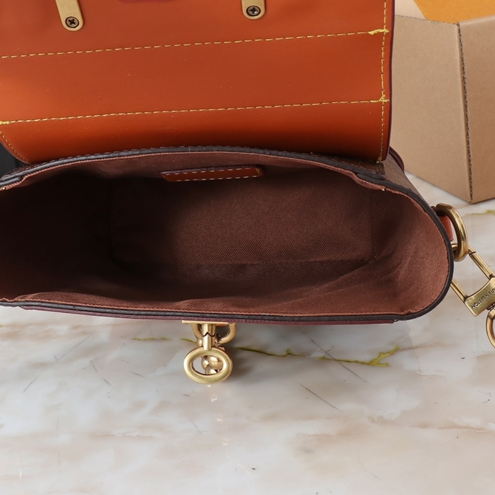 Louis Vuitton Steamer Bag 15 Brown 16.5Cm M11630