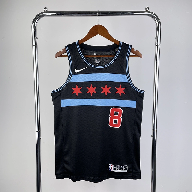 2019 NBA Chicago Bulls (8 LAVINE) Basketball Jersey