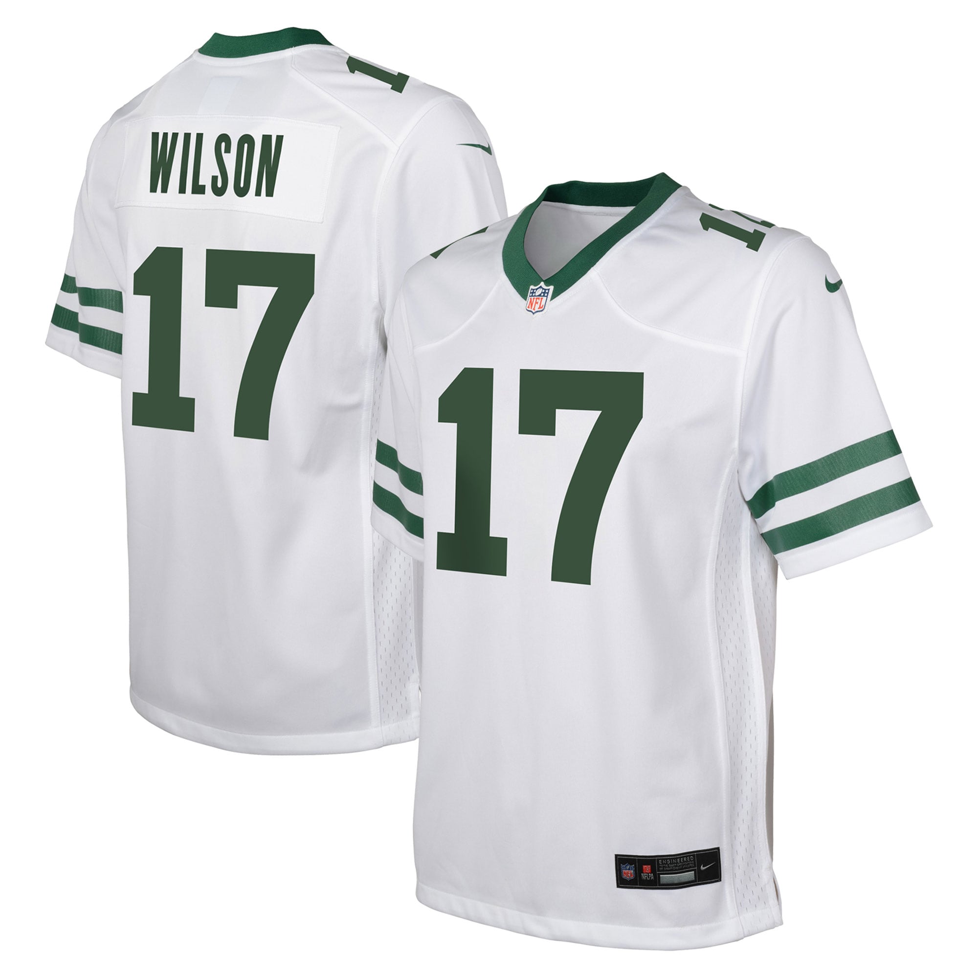 Garrett Wilson New York Jets Nike Youth Game Jersey - White