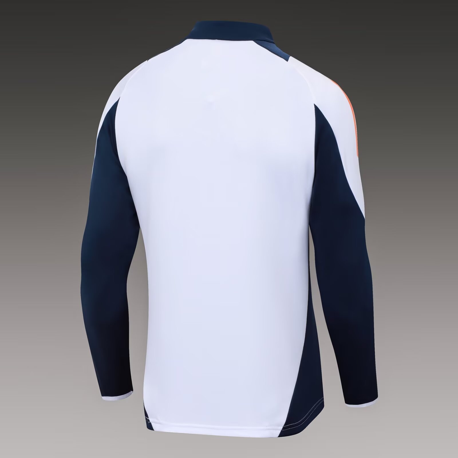 2024/2025 Real Madrid Half-Pull Training Suit White-Black Football Shirt 1:1 Thai Quality