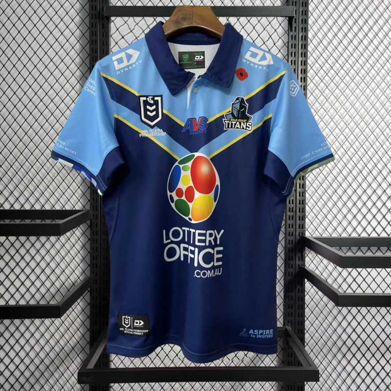 2025 Gold Coast Titans Rugby Jersey