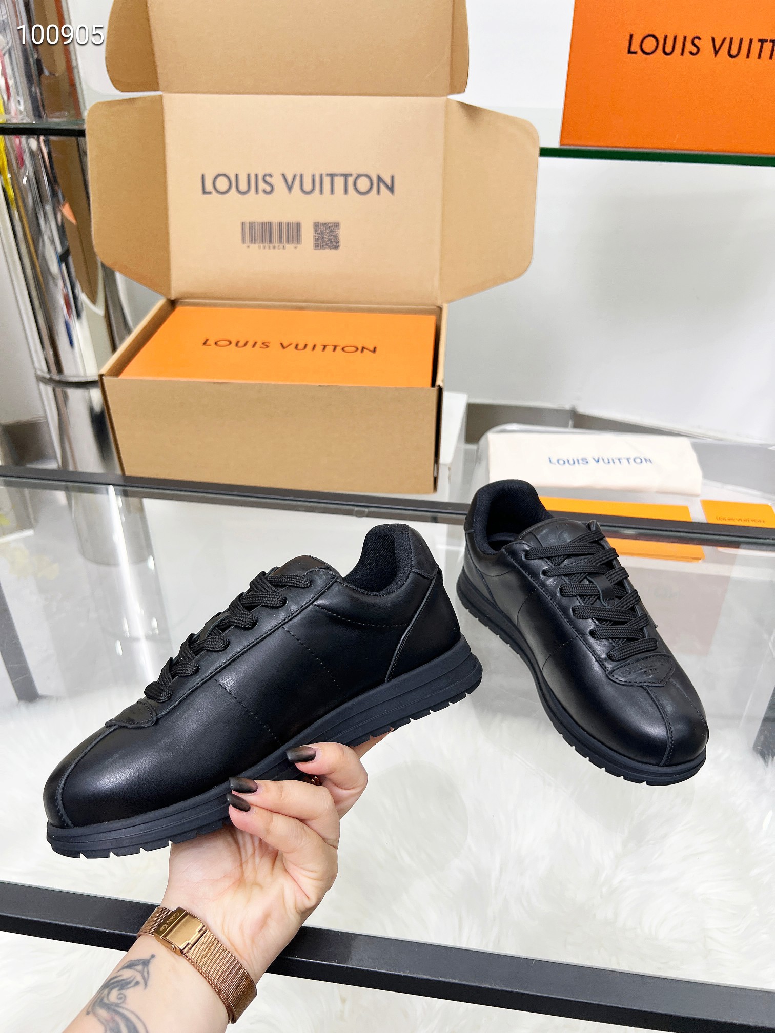Louis Vuitton LV Trainer Triple Black Sneakers – Women’s Shoes