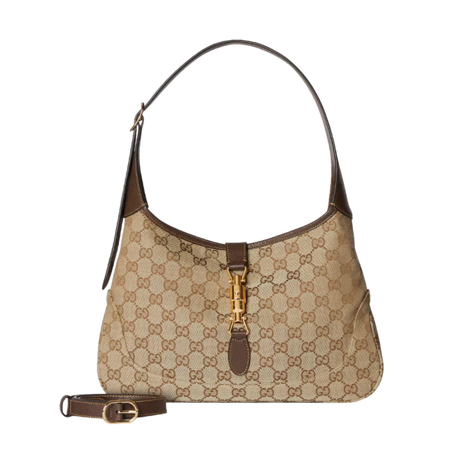 Gucci Jackie 1961 Medium Shoulder Bag 31.5cm/12.4in Sand And Brown ‎863136