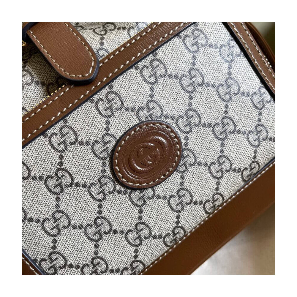 Gucci Backpack with Interlocking G in GG Supreme