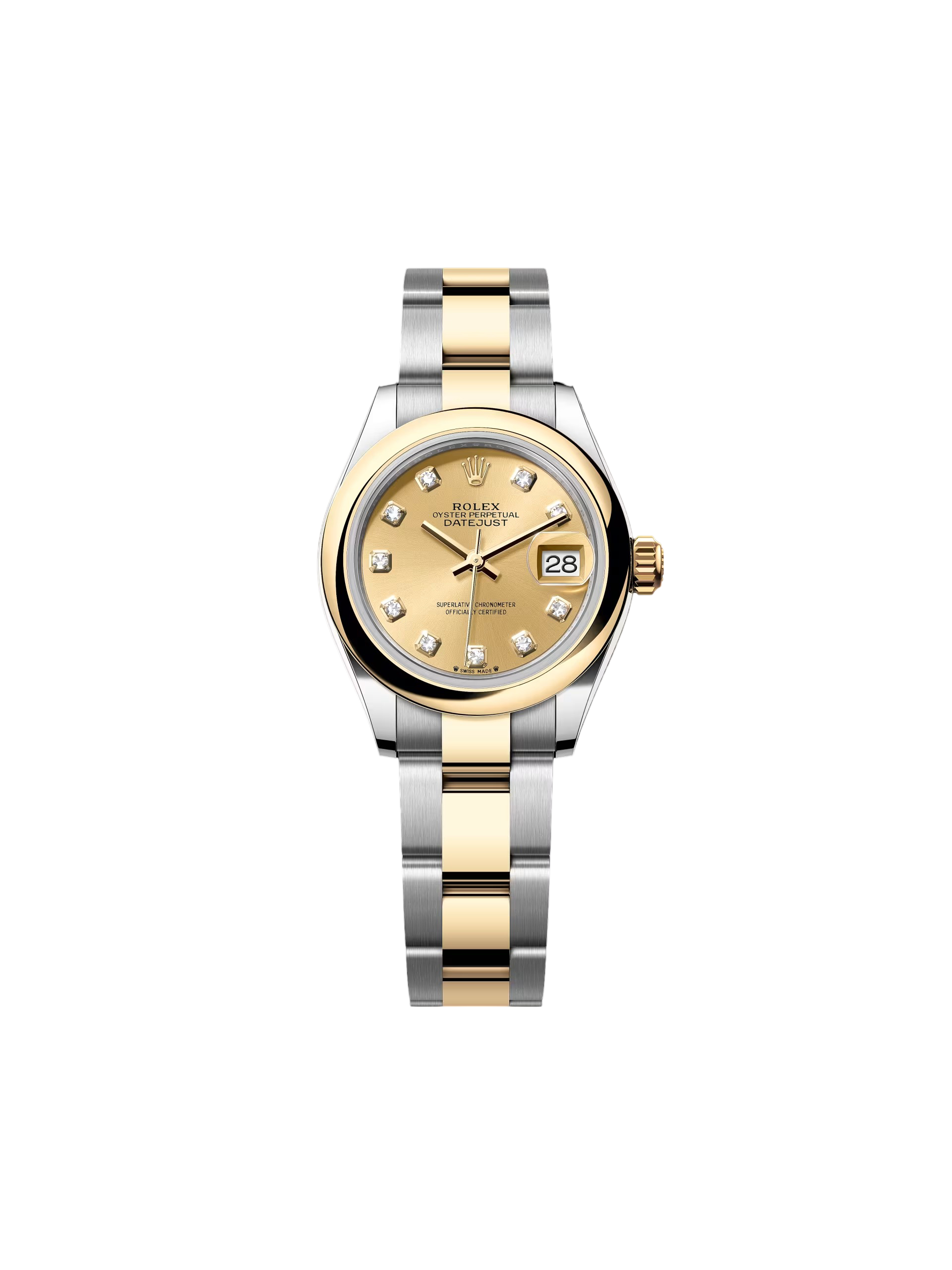 Rolex Lady-Datejust 28mm  279163 Champagne Diamond Dial