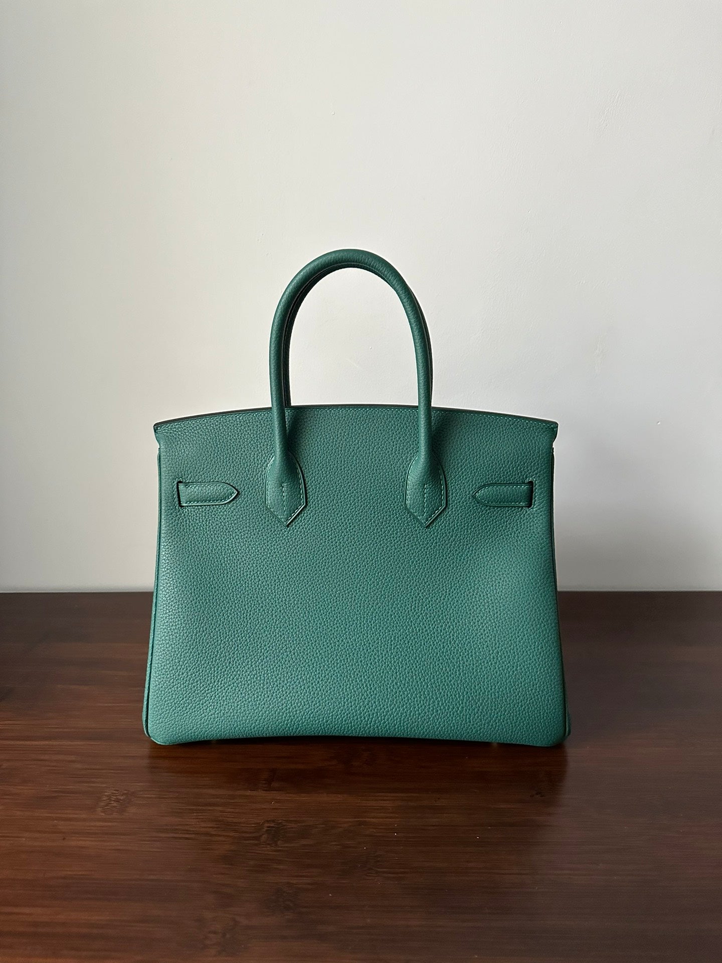 Hermes Birkin 30Cm Malachite Togo Leather Gold Hardware