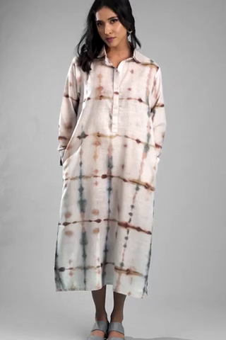 Harmony-dyed Shirt Dress
