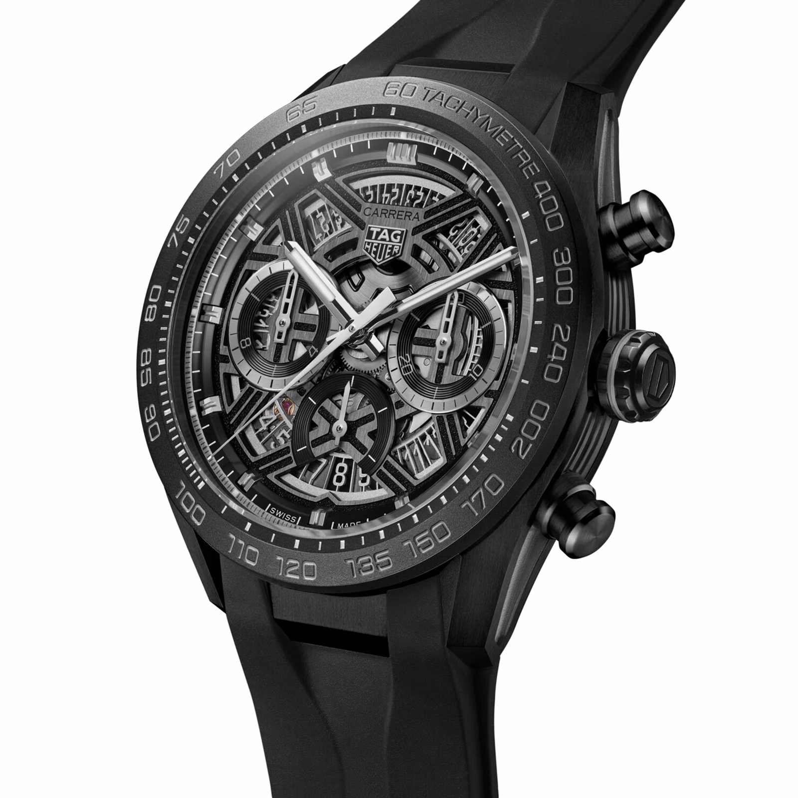 TAG Heuer Carrera Chronograph Extreme Sport 44mm Mens Watch Black CBU2080.FT6272