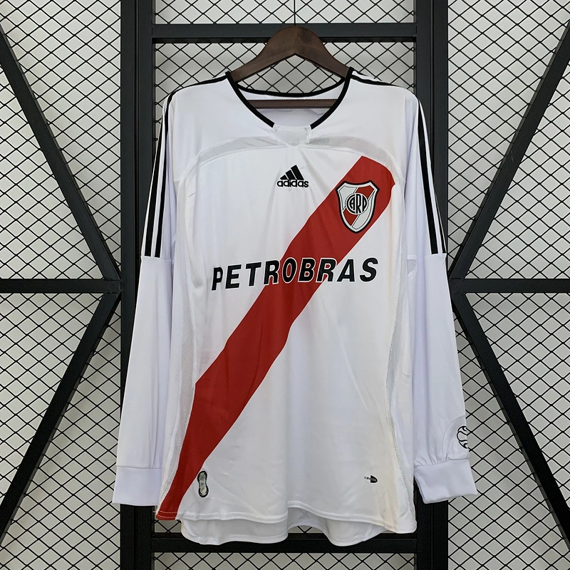 Retro 2006-07 River Plate Home Long Sleeve Football jersey Retro