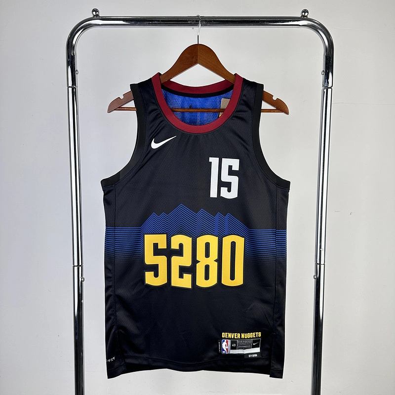 2024 NBA Denver Nuggets 15 JOKIC Basketball Jersey