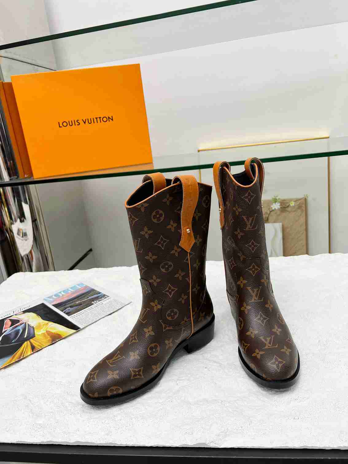 Louis Vuitton Lv Rider Boots Monogram Brown