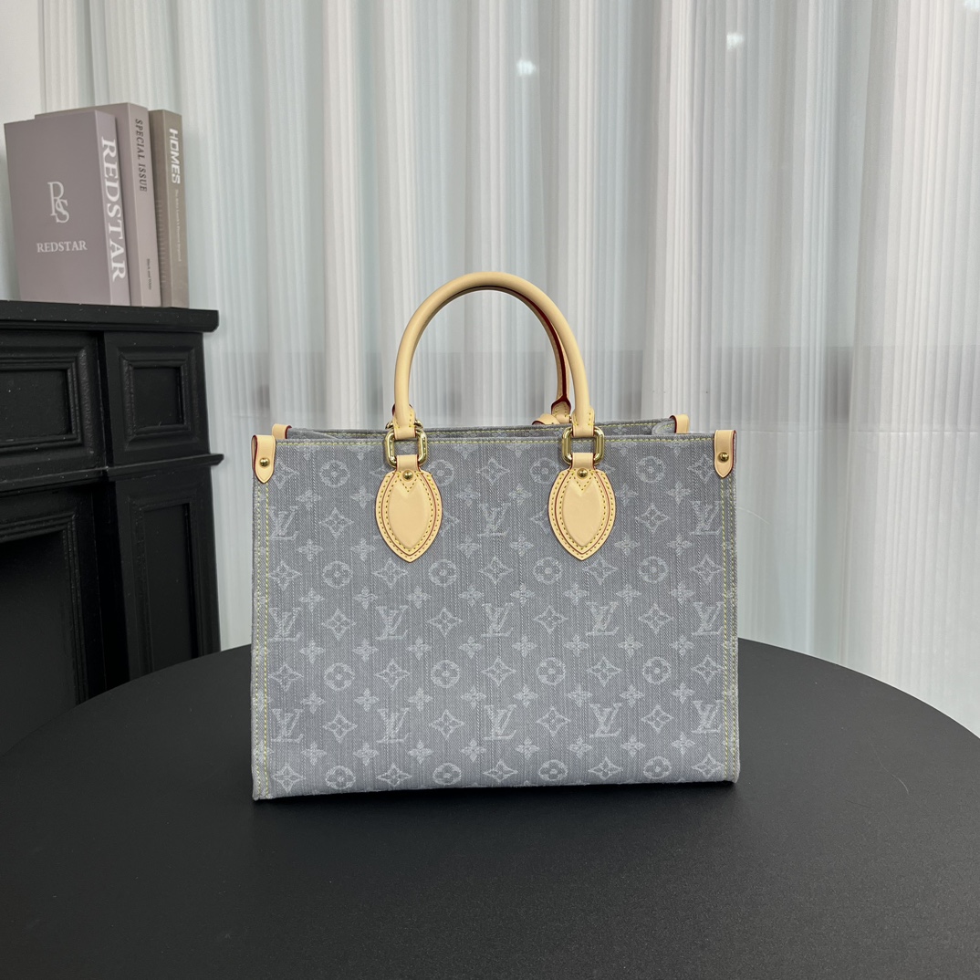 Louis Vuitton OnTheGo MM Bag Washed Grey M13189 32cm/ 12.6in