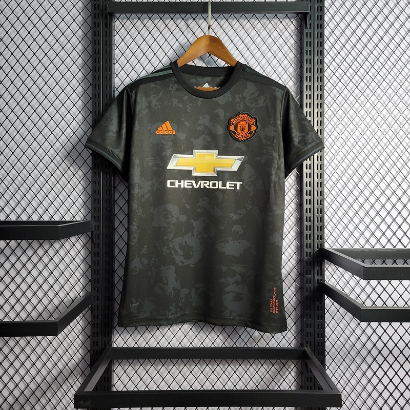 Retro 2019-20 Manchester United Black Second Guest Football jersey retro