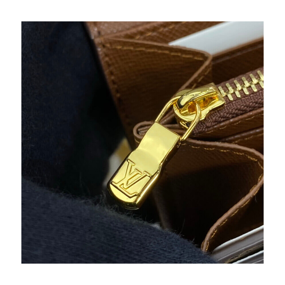 Louis Vuitton Monogram Cavas Sarah Wallet Brown 19cm