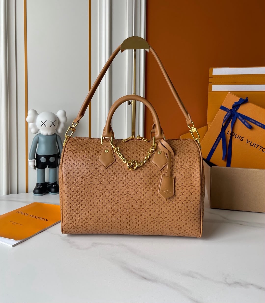 Louis Vuitton Speedy Soft 30 Bag Chestnut Color 30cm M28522