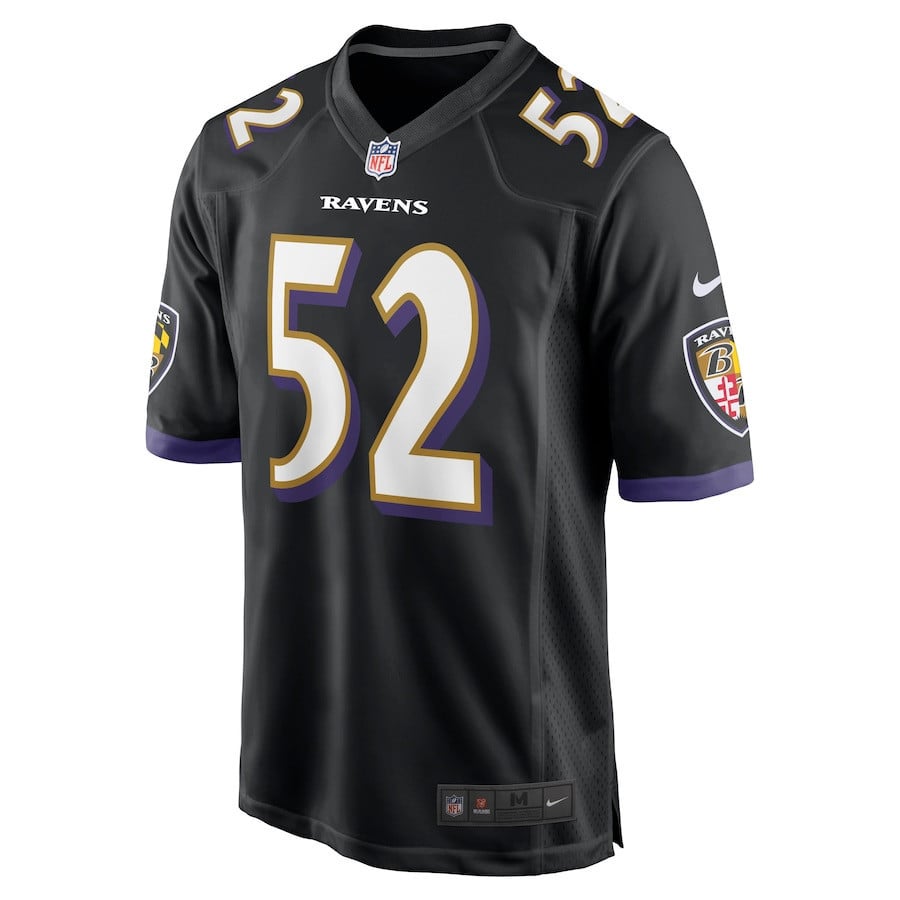 Ray Lewis 52 Baltimore Ravens Men Retired Jersey - Black