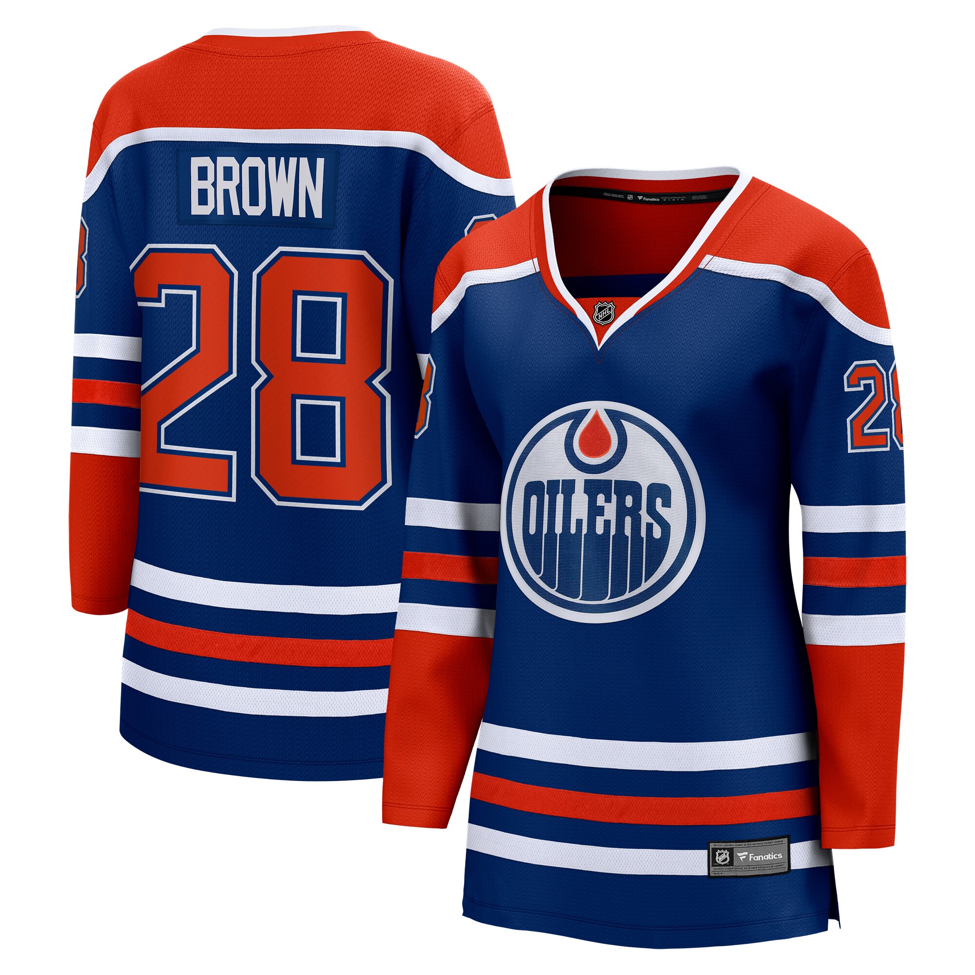 Connor Brown Edmonton Oilers Fanatics Women’s Home Breakaway Player Jersey – Royal