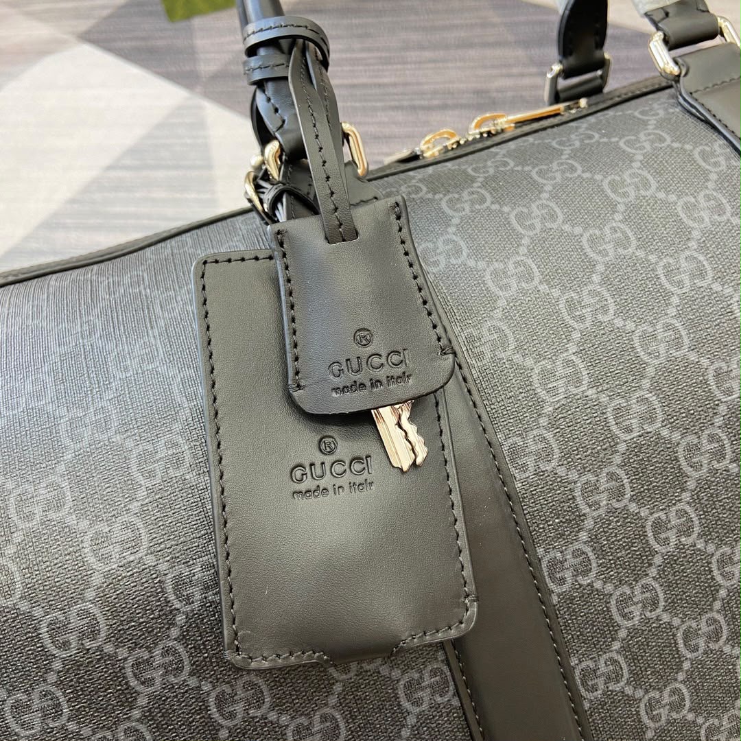 Gucci GG Black Medium Duffle Bag 45cm/17.7in 792074