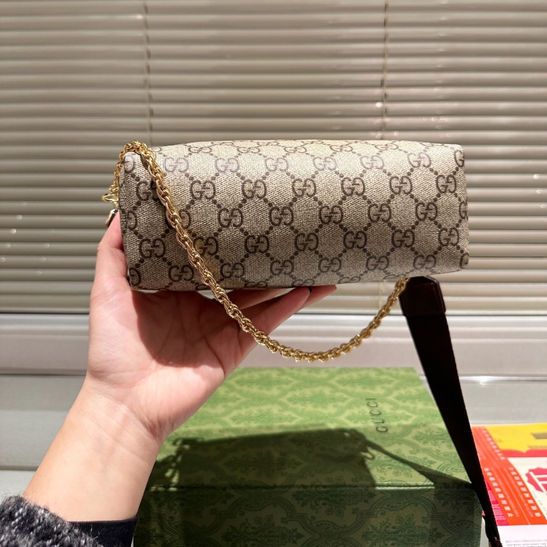 Gucci Counter Gg Printed Single Shoulder Messenger Bag 21Cm