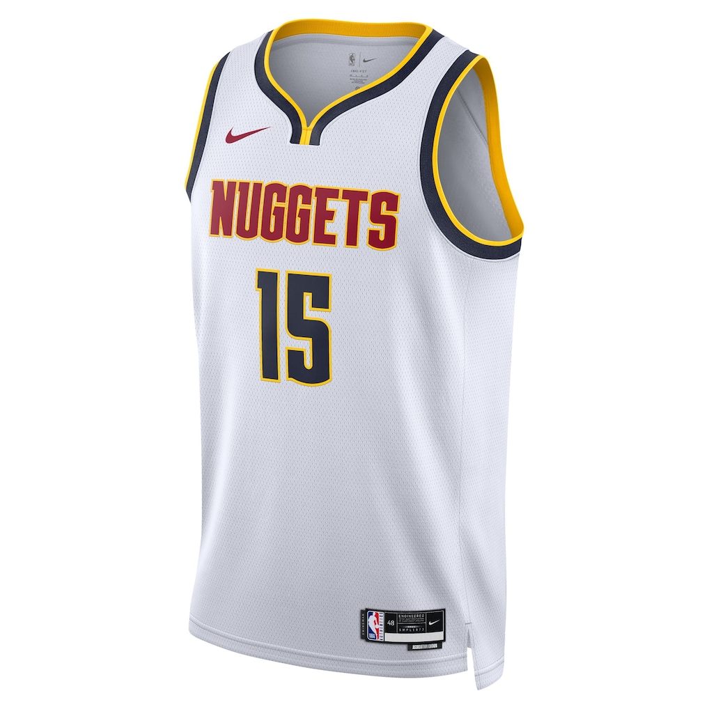 Unisex Denver Nuggets Nikola Jokic Nike White Swingman Jersey - Association Edition
