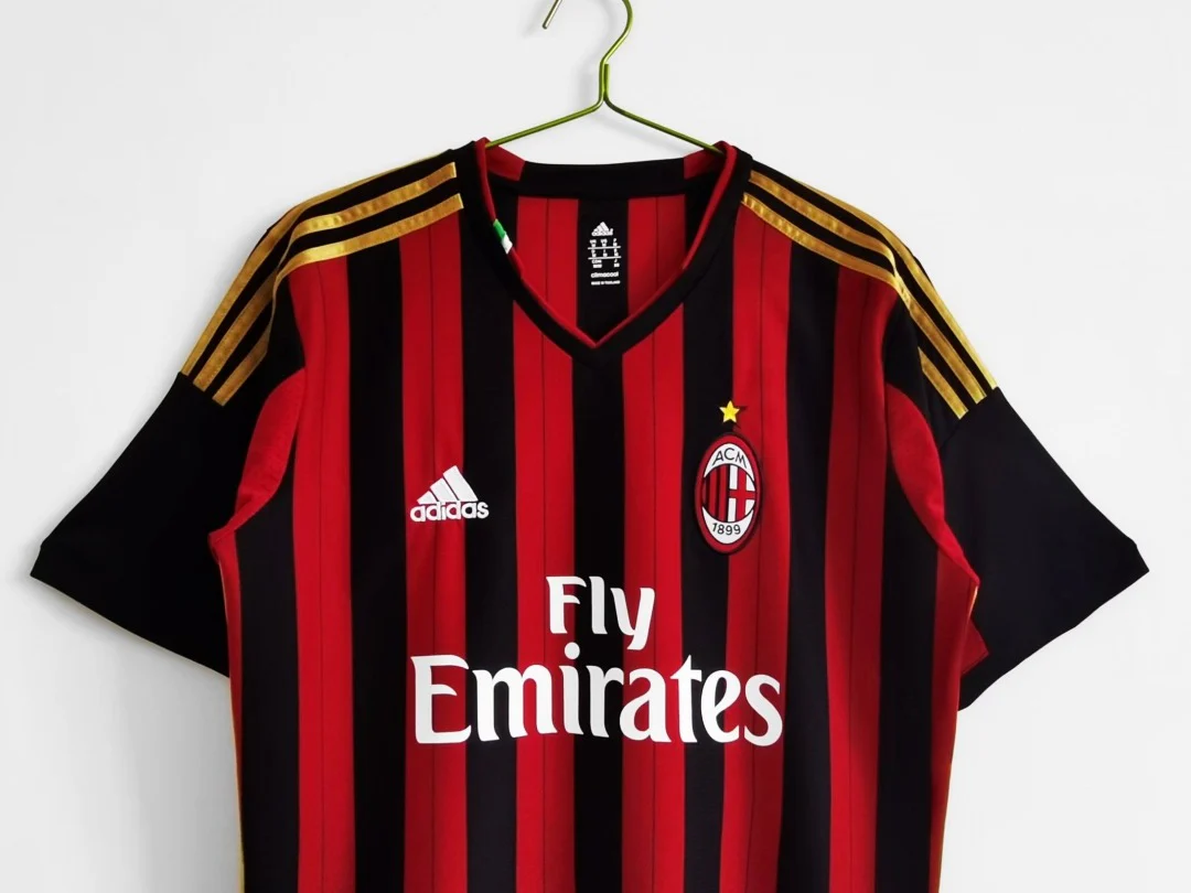 AC Milan 2013/14 Home Retro Soccer Jersey