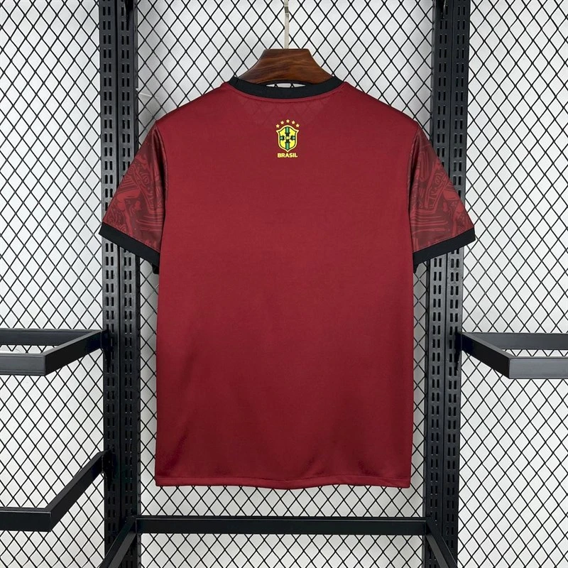 2025-26 Brazil season Jordan maroon special edition Football jersey