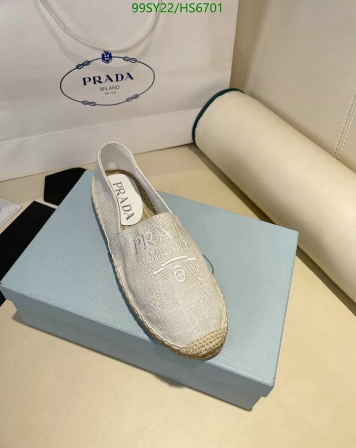 Prada Linen Espadrilles White