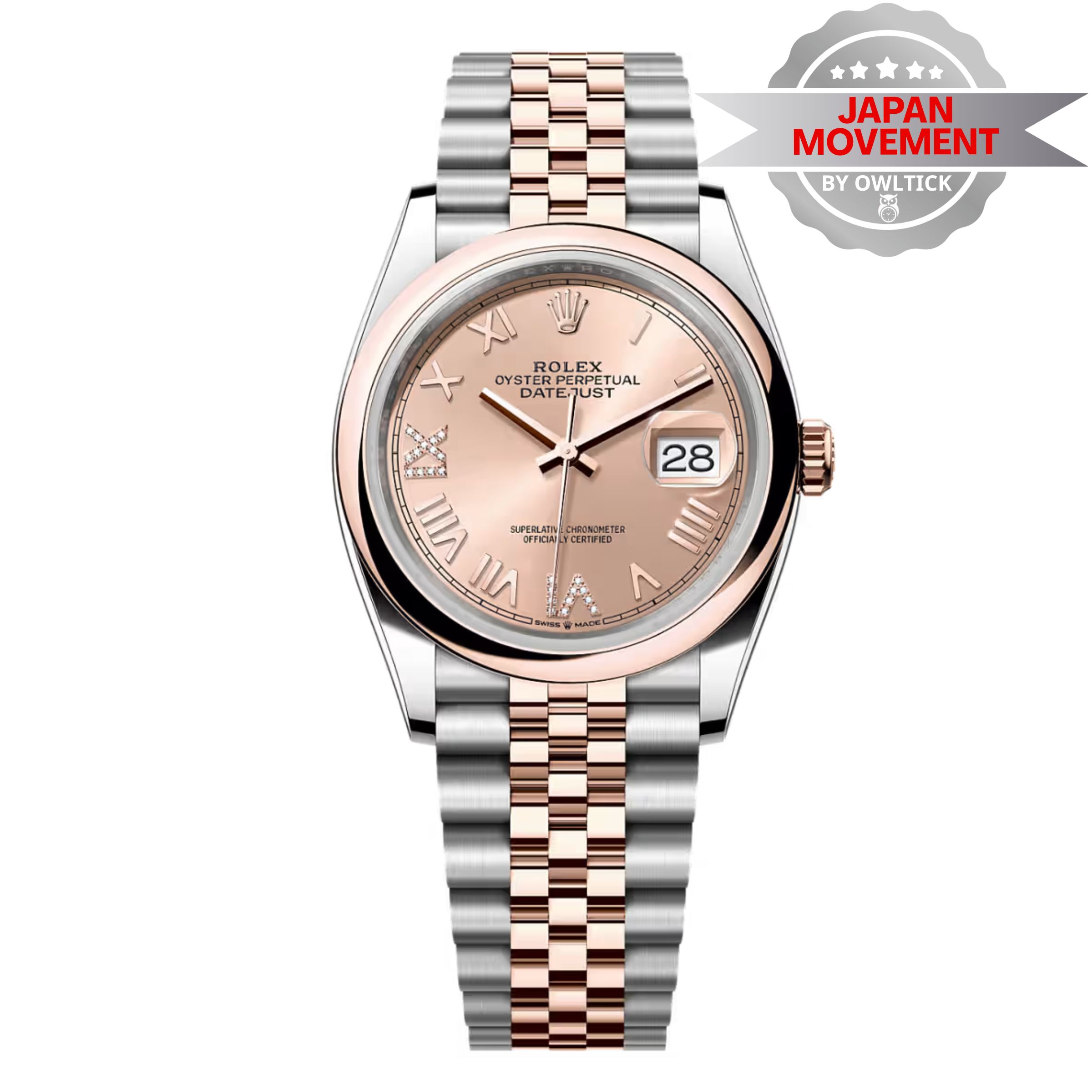 [Superclone] Rolex Datejust 36mm Rosé – Colour Dial Jubilee 126201