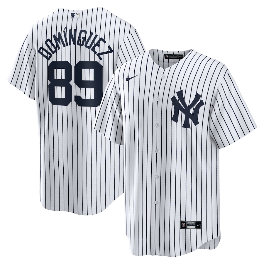 Jasson Dominguez New York Yankees Home Official Player Jersey White