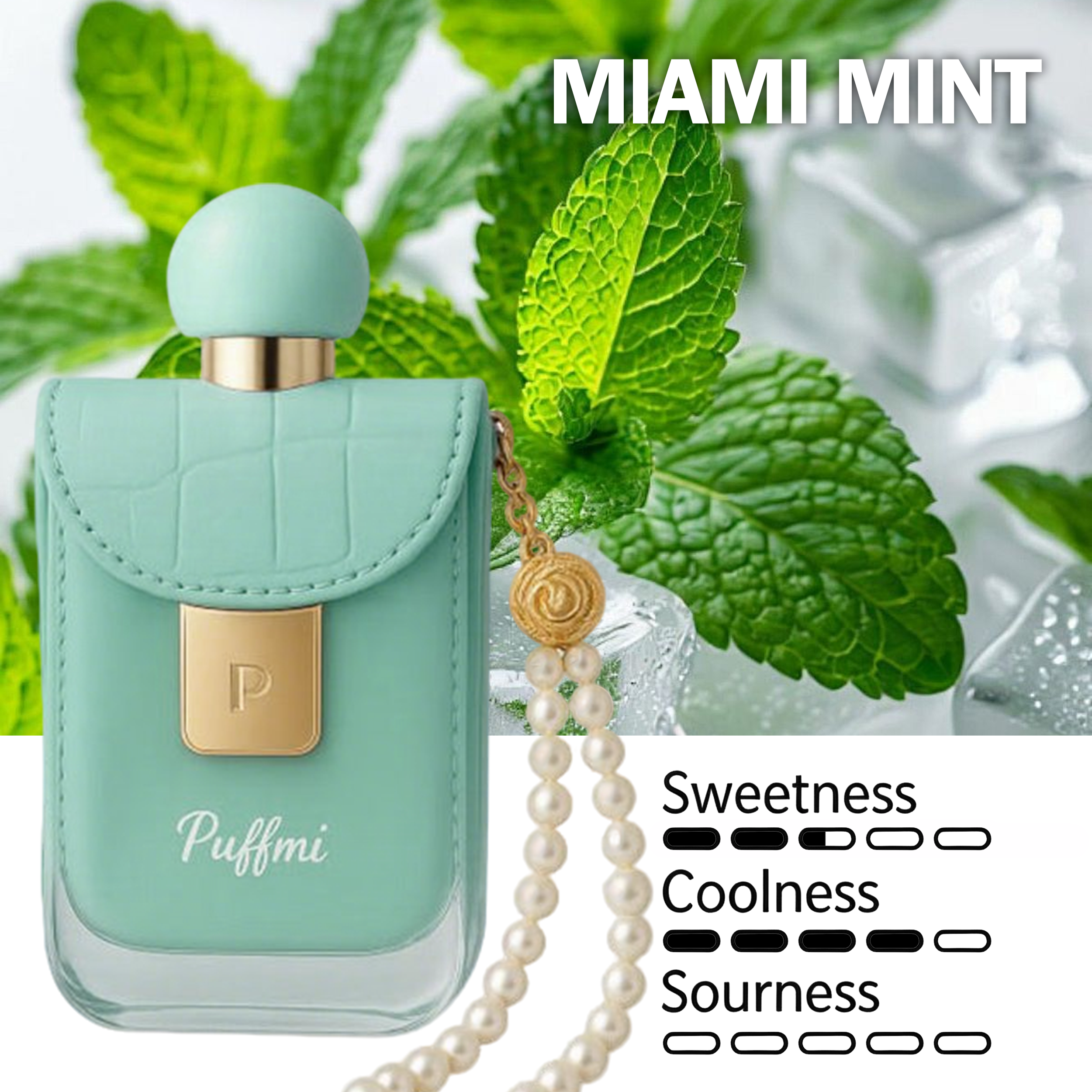 Puffmi MIAMI MINT Flavor—the style most loved by the ladies.