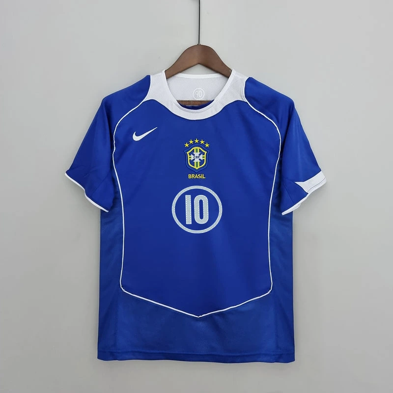 Retro 2004-06 Brazil away RONALDINHO KAKA CAFU R.CARLOS RONALDO Football jersey retro
