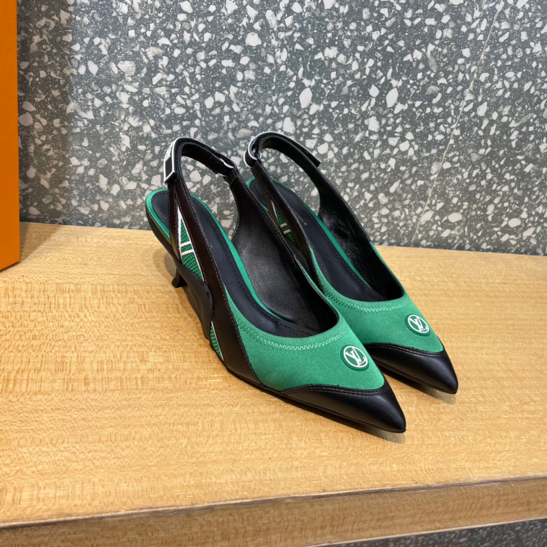 Louis Vuitton Archlight Slingback Pumps Green