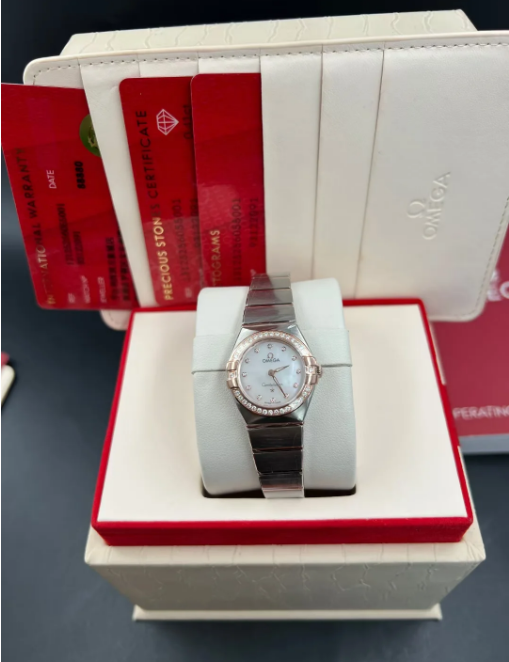 Omega Constellation Ladies' Selection 25mm steel ‑ Sedna™ gold on steel ‑ Sedna™ gold 131.25.25.60.55.001
