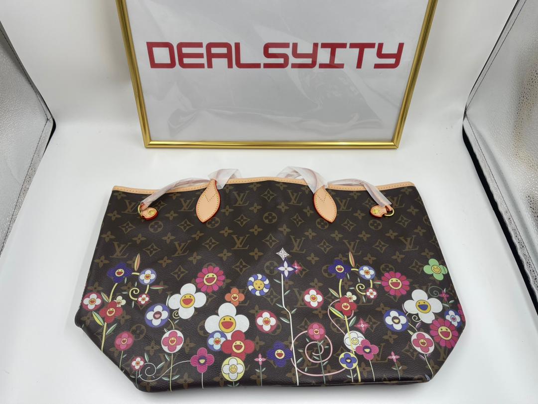 Louis Vuitton LV x TM Neverfull MM Monogram Coated Canvas 31cm M13271