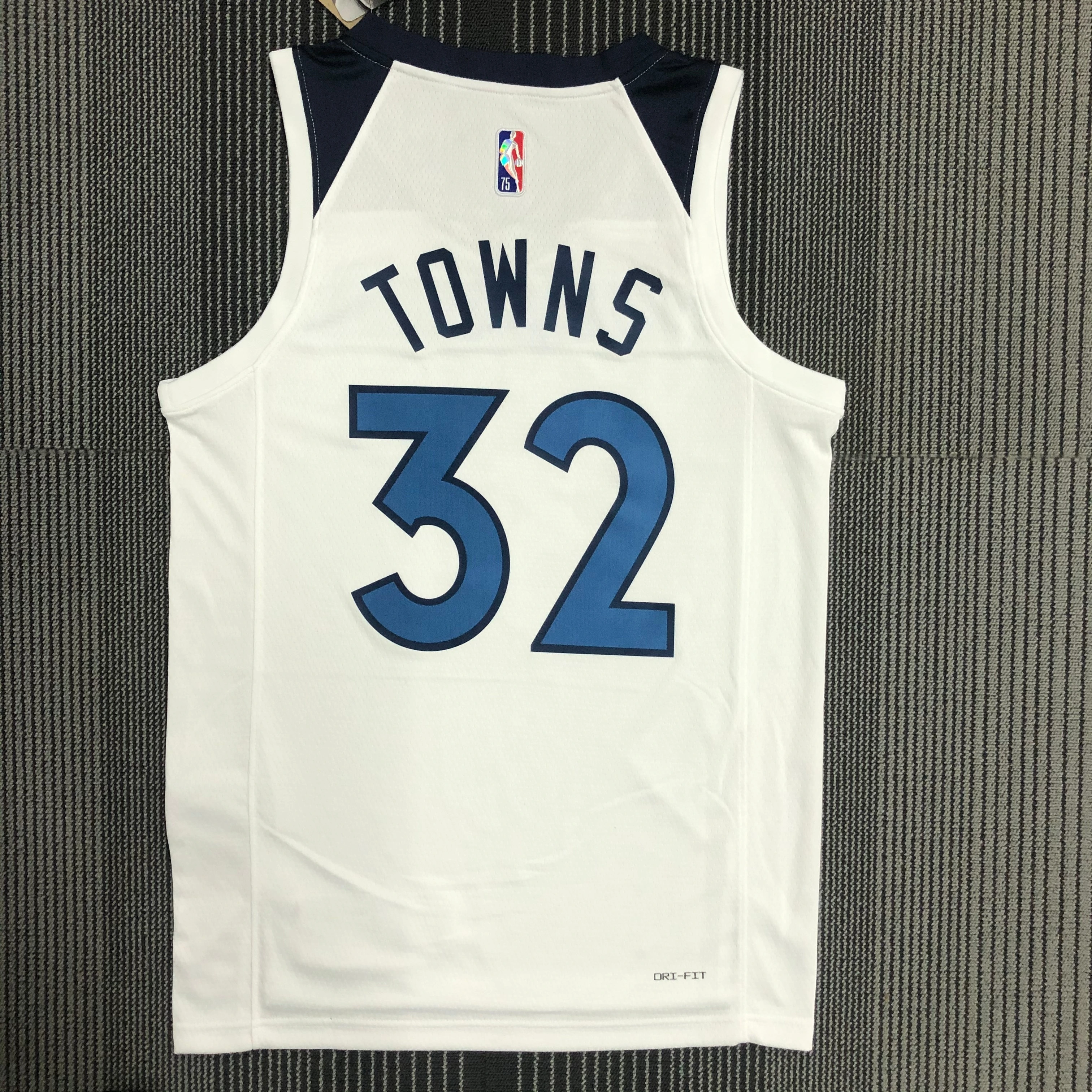 NBA 75th Anniversary Minnesota Timberwolves 32 Towns Basketball Jersey