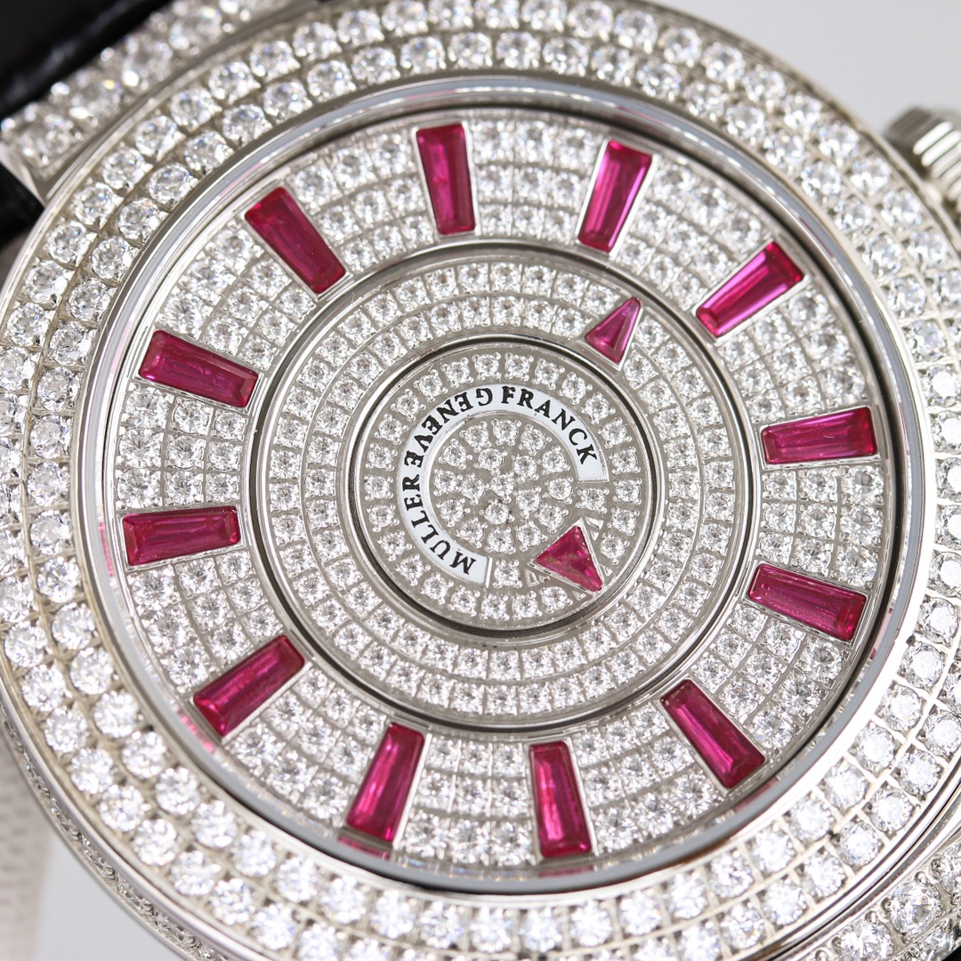 【Super Clone】Franck Muller Double Mystery Ruby Diamond DM 42 D 2R CD Master of Complications Silver