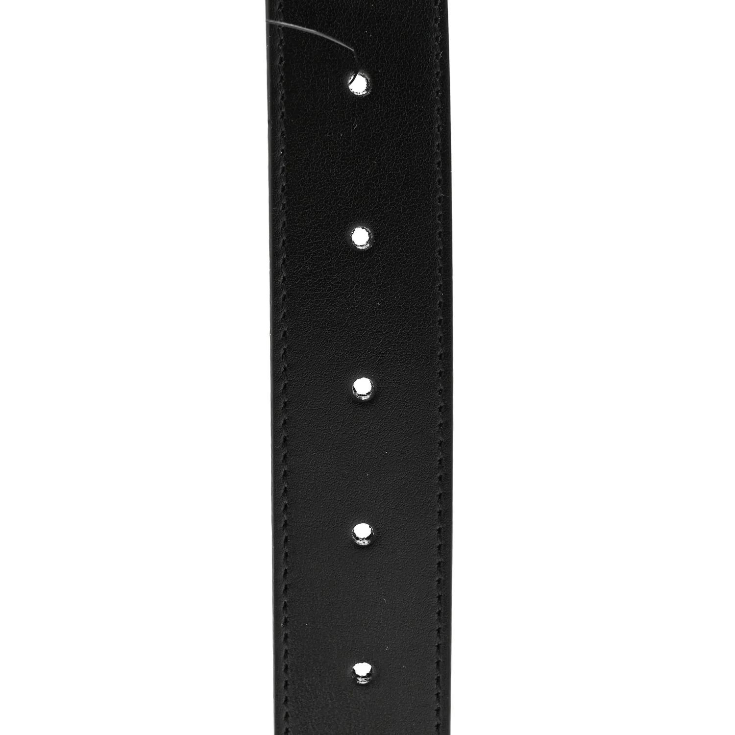 Plutone Calfskin Plaque GG 30mm Belt 80 32 Black