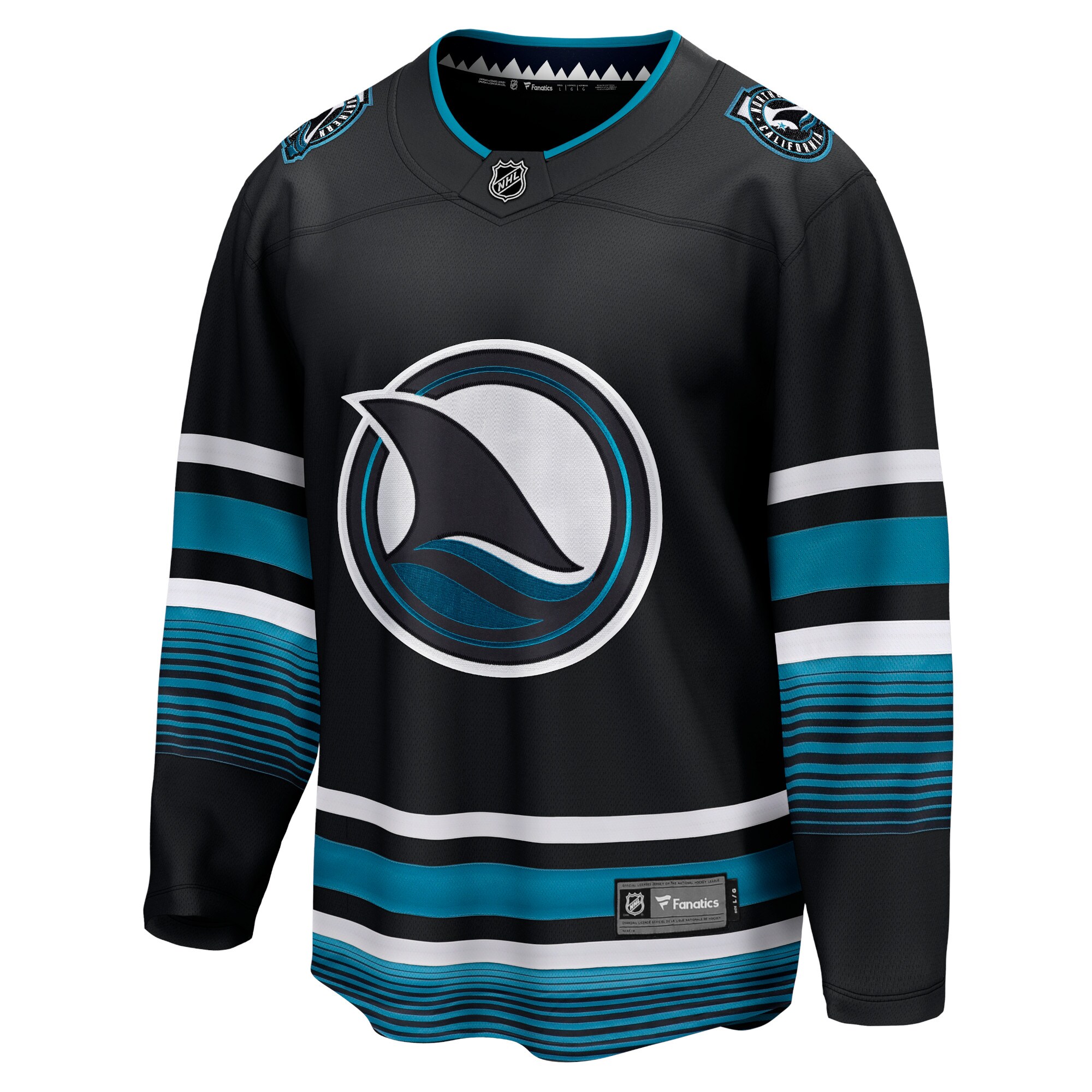 San Jose Sharks Fanatics Alternate Premier Breakaway Jersey – Black