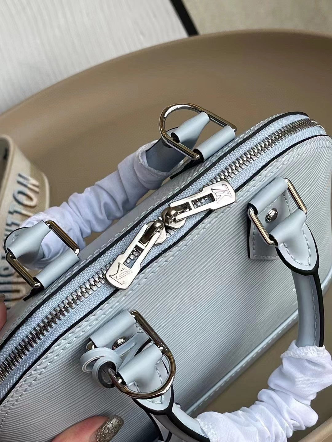 Louis Vuitton Alma Bb 23Cm Blue Bag