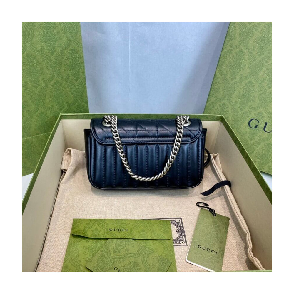 Gucci GG Marmont Mini Shoulder Bag Black