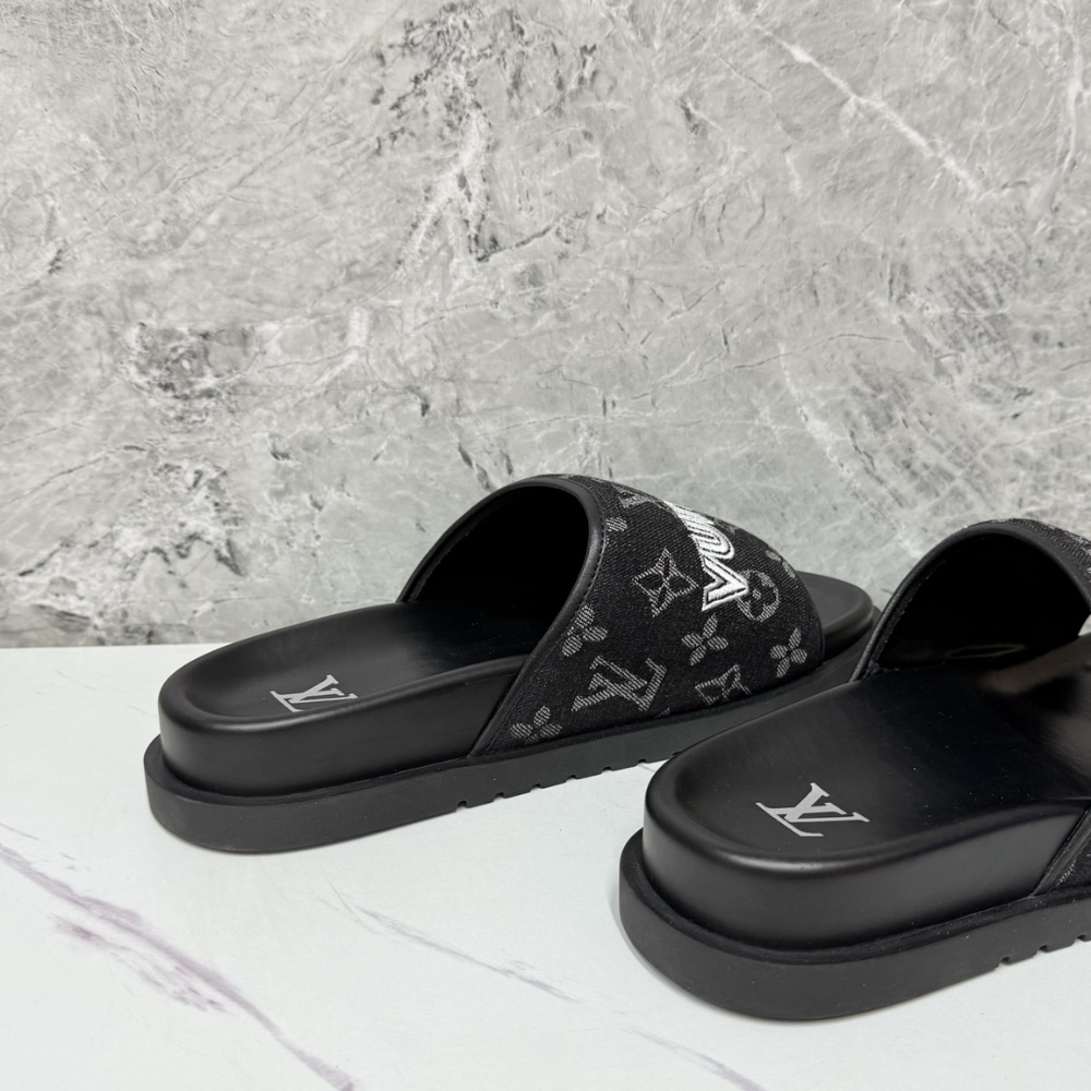 Louis Vuitton Miami Mule Denim Black
