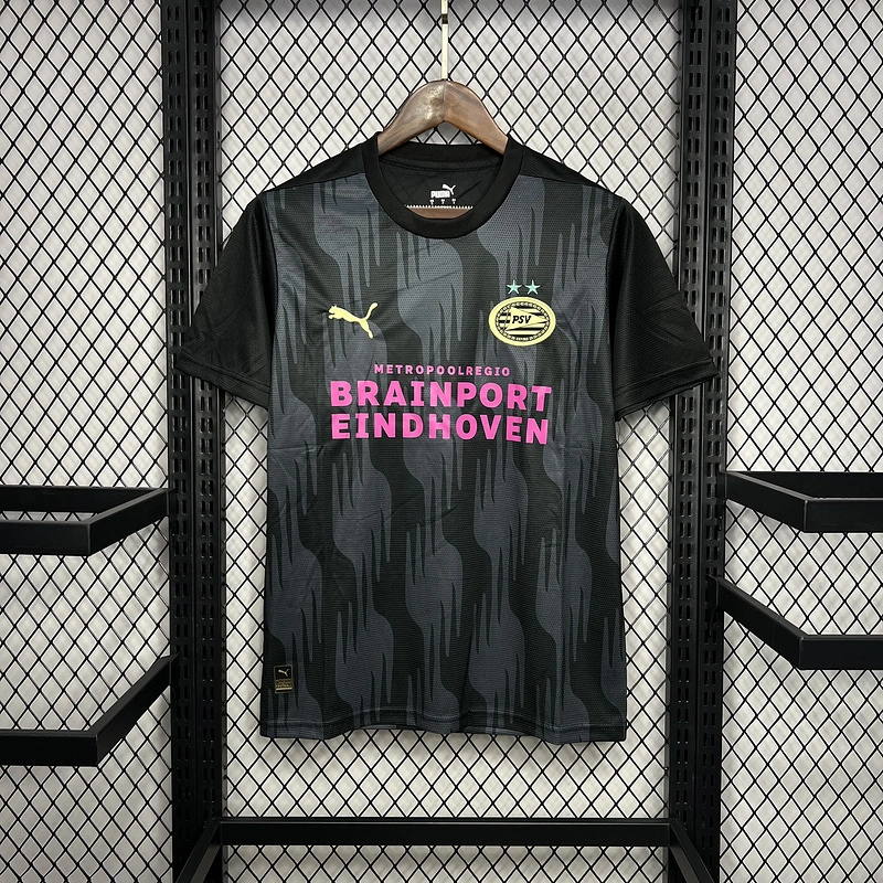 2024-25 PSV Eindhoven Pre-match training black Football jersey