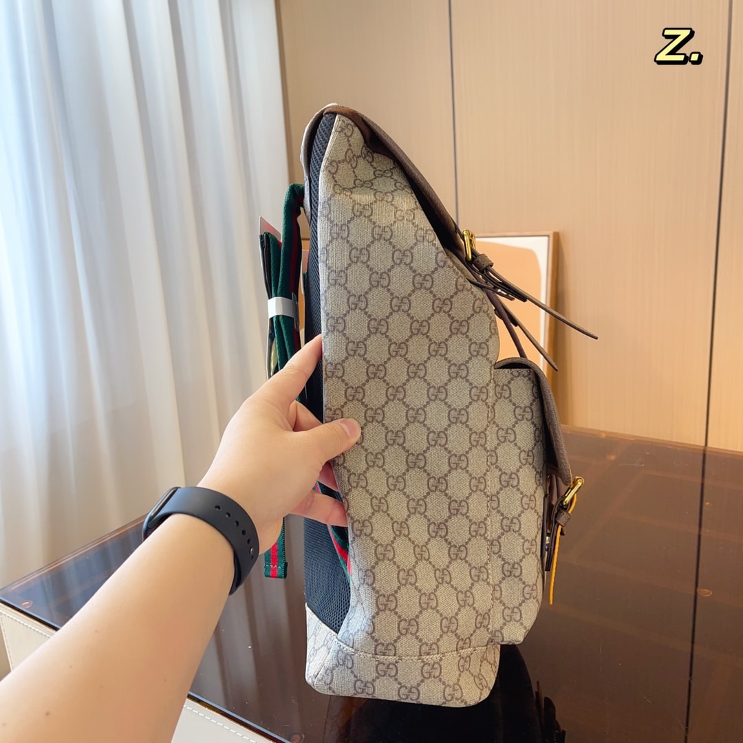 Gucci Soft Gg Supreme Backpack Beige 41Cm 473869 K9Rit 8857