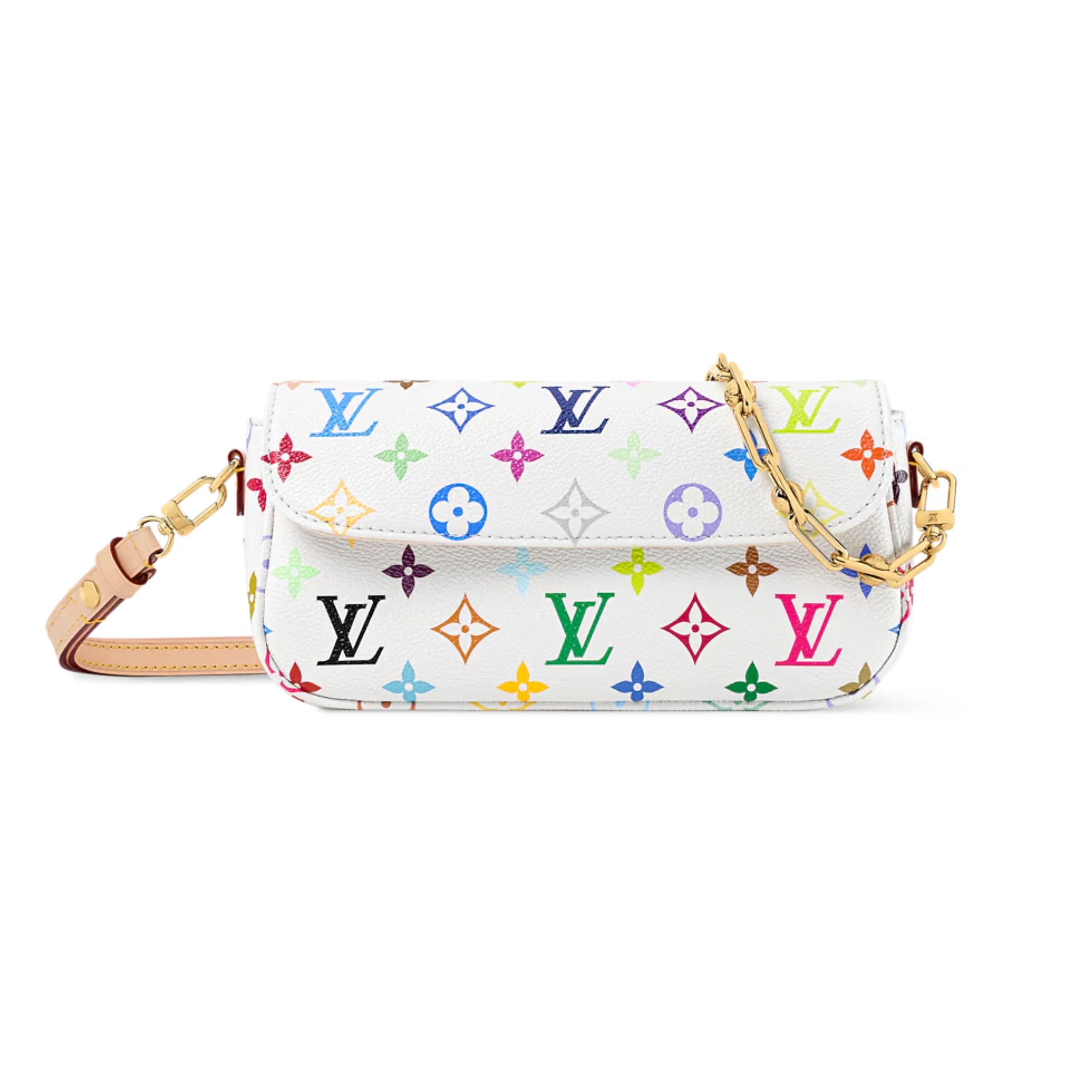 Louis Vuitton LV x TM Ivy Wallet On Chain Bag Multicolor White 23.5cm M27492