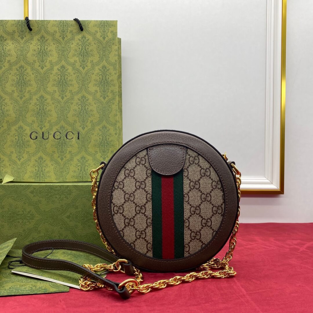 Gucci Ophidia Mini GG Round Shoulder Bag