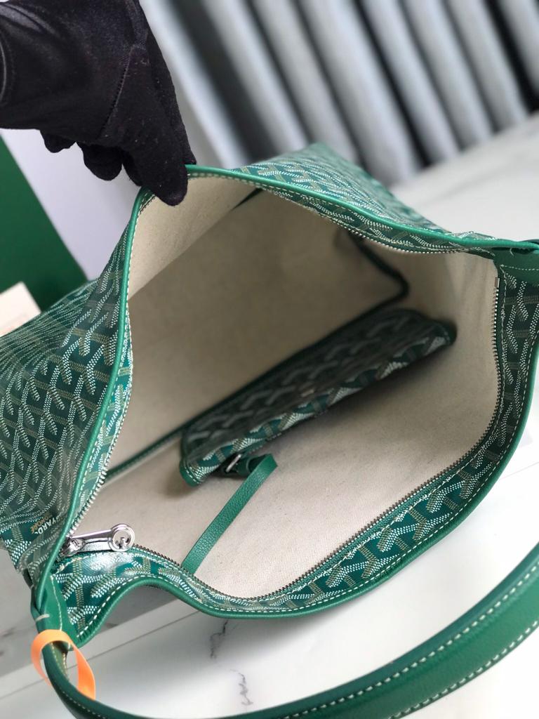 Goyard Hobo Boheme 42Cm Green Canvas