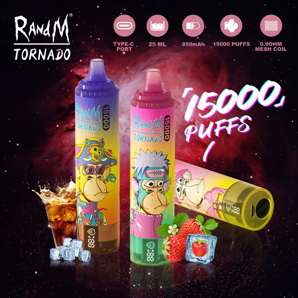 RandM Tornado 15000 Puffs Hot New Products LED Display Disposable Vape