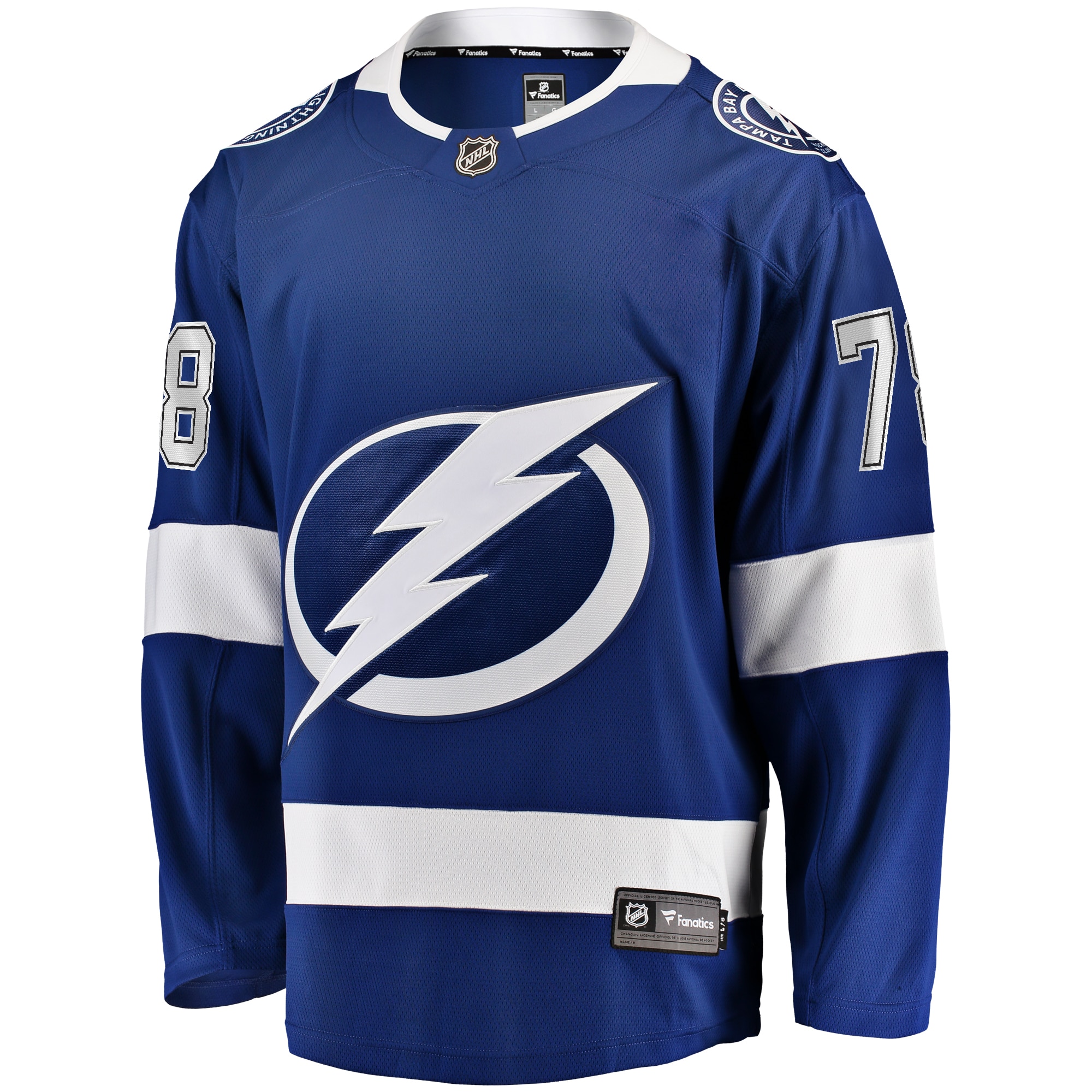 Emil Lilleberg Tampa Bay Lightning Fanatics Home Premier Breakaway Player Jersey – Blue