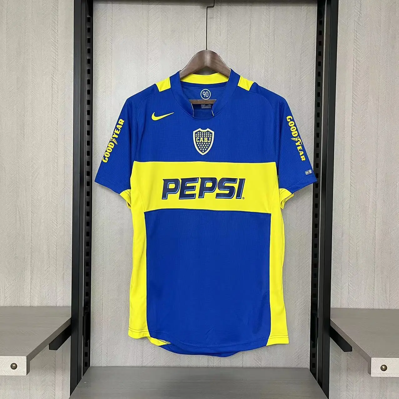 Retro 2004-05 Boca Juniors home Football jersey Retro